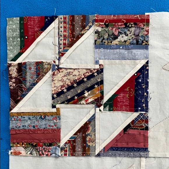 12 Quilt Squares Handmade All Cotton Assorted - Picture 9 of 13